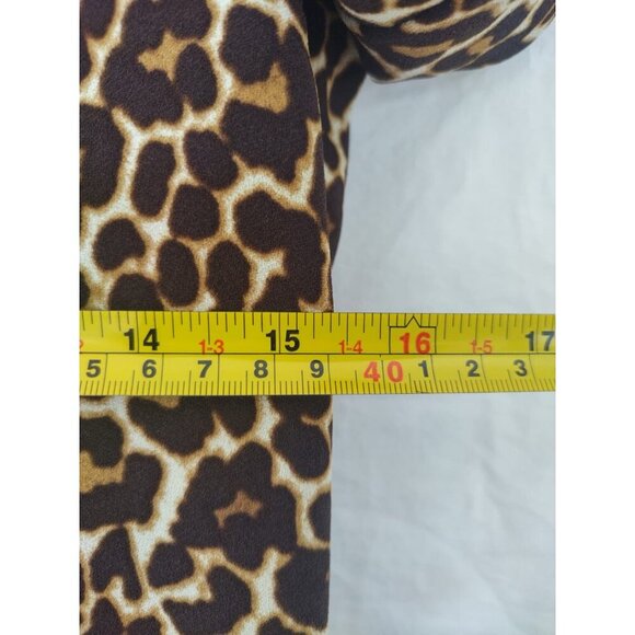 J. Crew Leopard Print Shift Dress Size 00 Animal Print 3/4 Sleeve. - Picture 8 of 8
